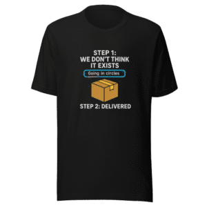 USPS Tracking Glitch T-Shirt Funny Postal Tee