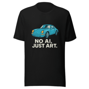 Porsche Holiday Commercial Hand-Drawn Art Tee