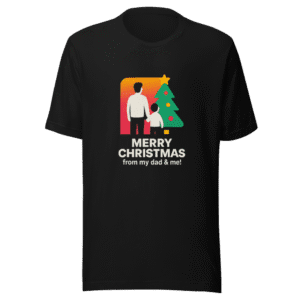 Merry Christmas Dad and Me Viral Holiday Tee