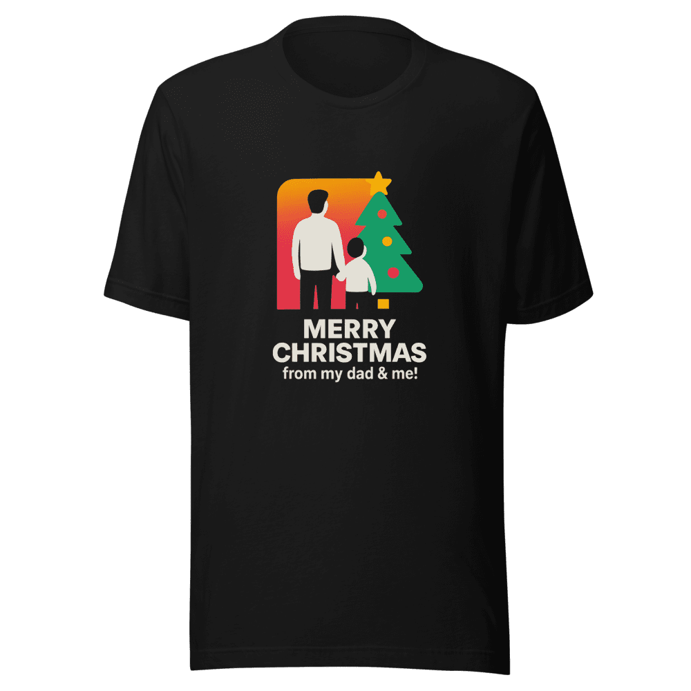 Merry Christmas Dad and Me Viral Holiday Tee