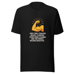 Biceps Clarity T-Shirt Viral Gym Meme Tee