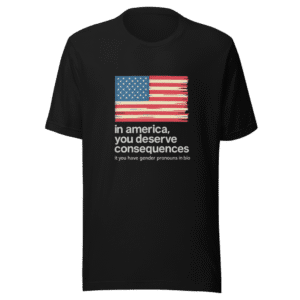 Pronoun Bio State Tee: Viral Political Statement