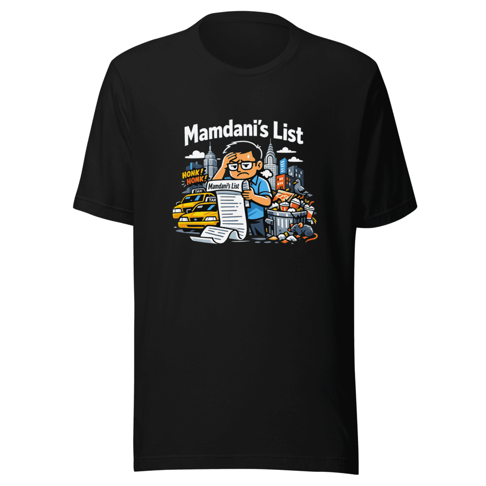 Mamdani's List NYC T-Shirt Viral Meme Tee
