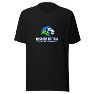 Restore Britain Will Win T-Shirt – Save Britain Tee