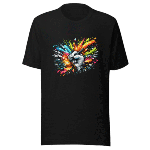 Artists Draw Without Limits Creative Expression Tee