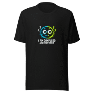 Confused Frightened Meme Tee – Gamer Humor Shirt