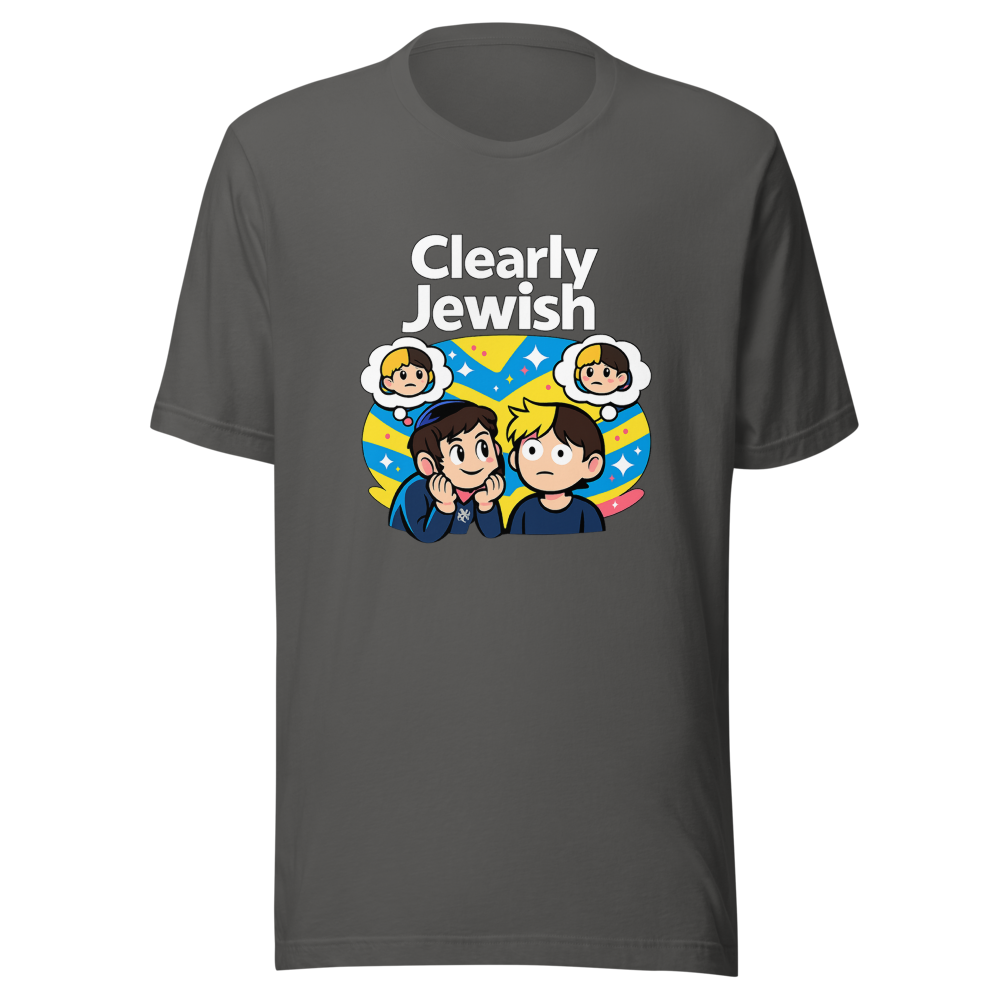 Clearly Jewish Funny Meme T-Shirt - Image 11