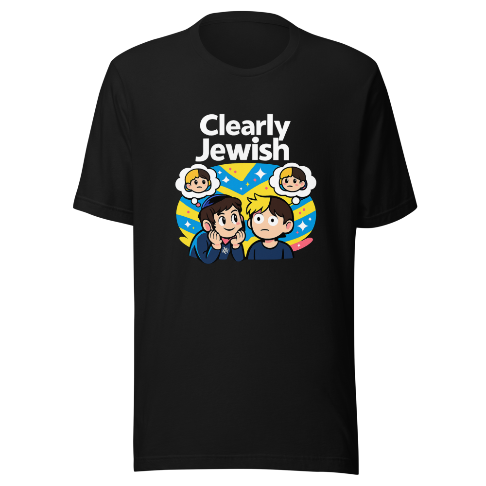 Clearly Jewish Funny Meme T-Shirt - Image 2