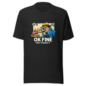 They Staged It Funny Meme T-Shirt