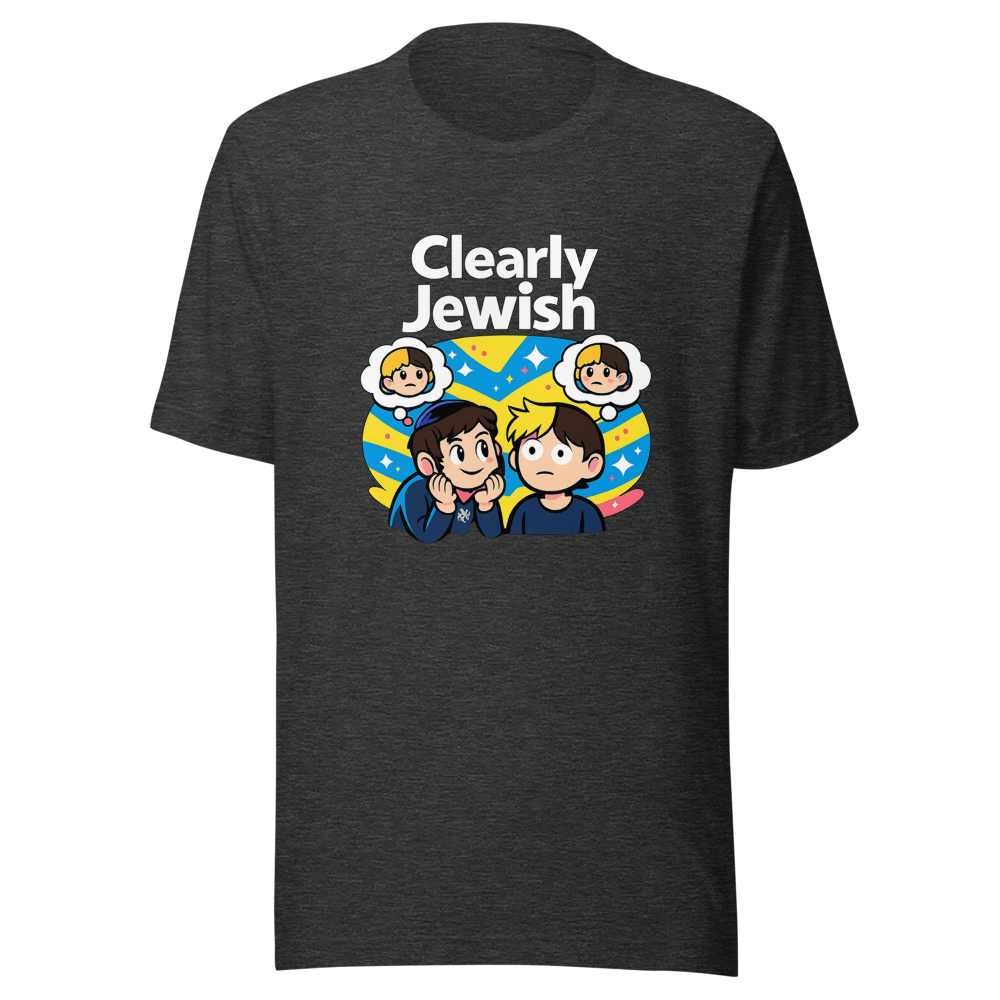 Clearly Jewish Funny Meme T-Shirt - Image 9