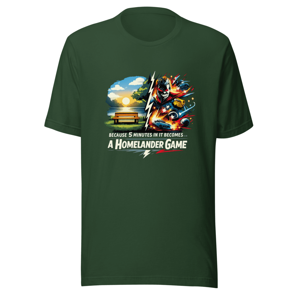 Homelander Game T-Shirt: 5 Mins In - Image 3