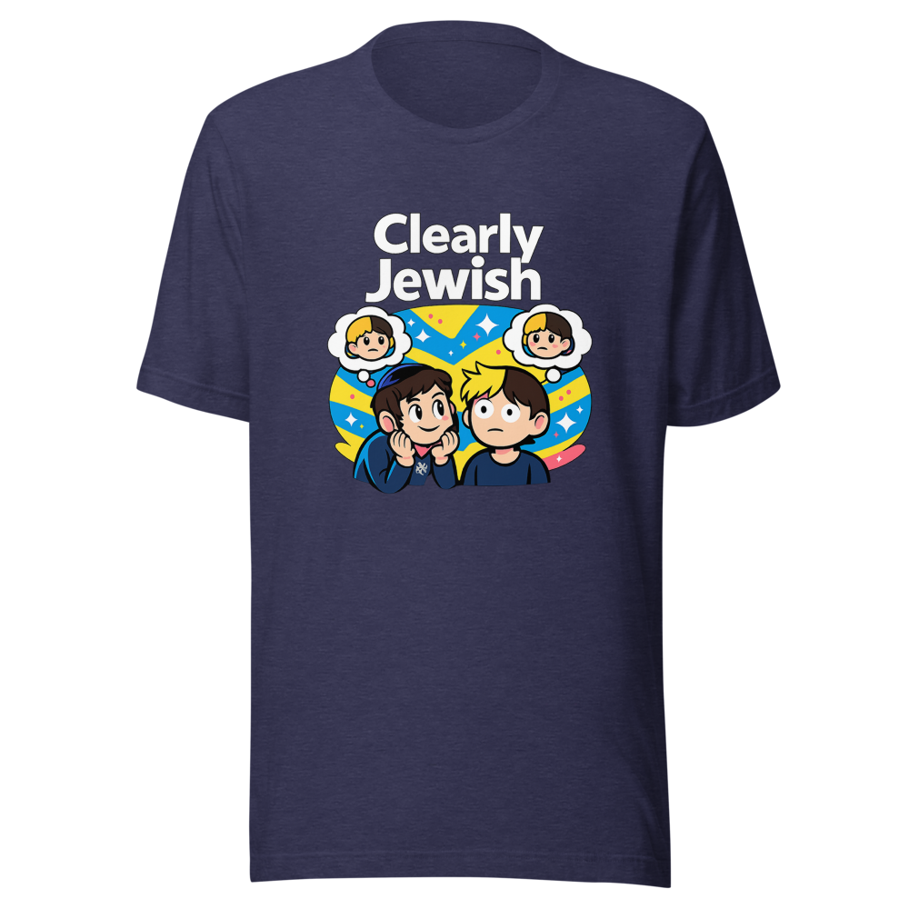 Clearly Jewish Funny Meme T-Shirt - Image 5
