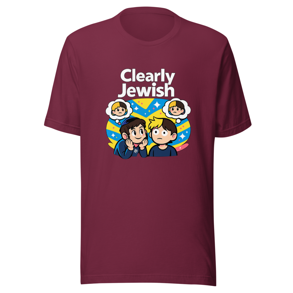 Clearly Jewish Funny Meme T-Shirt - Image 6