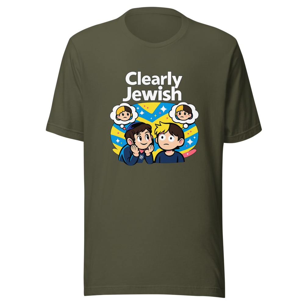 Clearly Jewish Funny Meme T-Shirt - Image 10