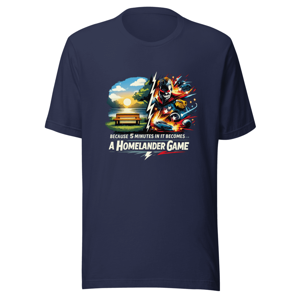 Homelander Game T-Shirt: 5 Mins In - Image 2