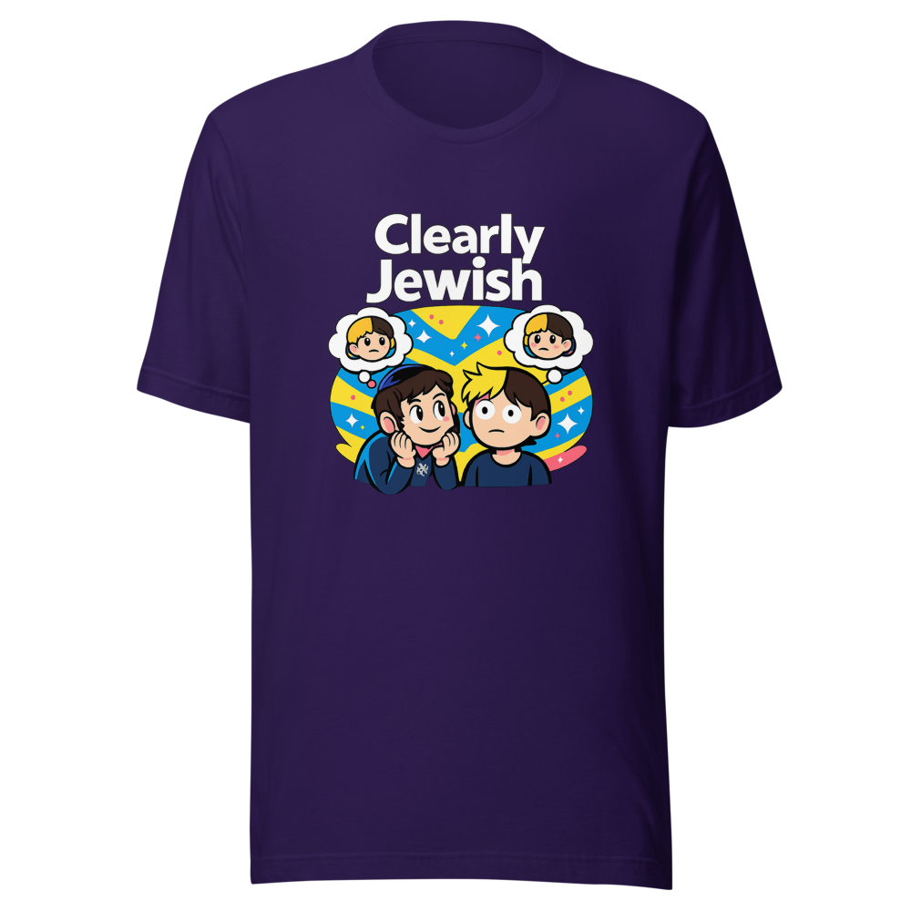 Clearly Jewish Funny Meme T-Shirt - Image 3