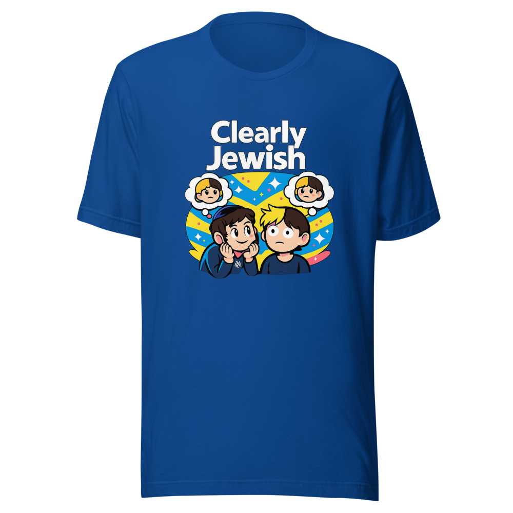 Clearly Jewish Funny Meme T-Shirt - Image 8