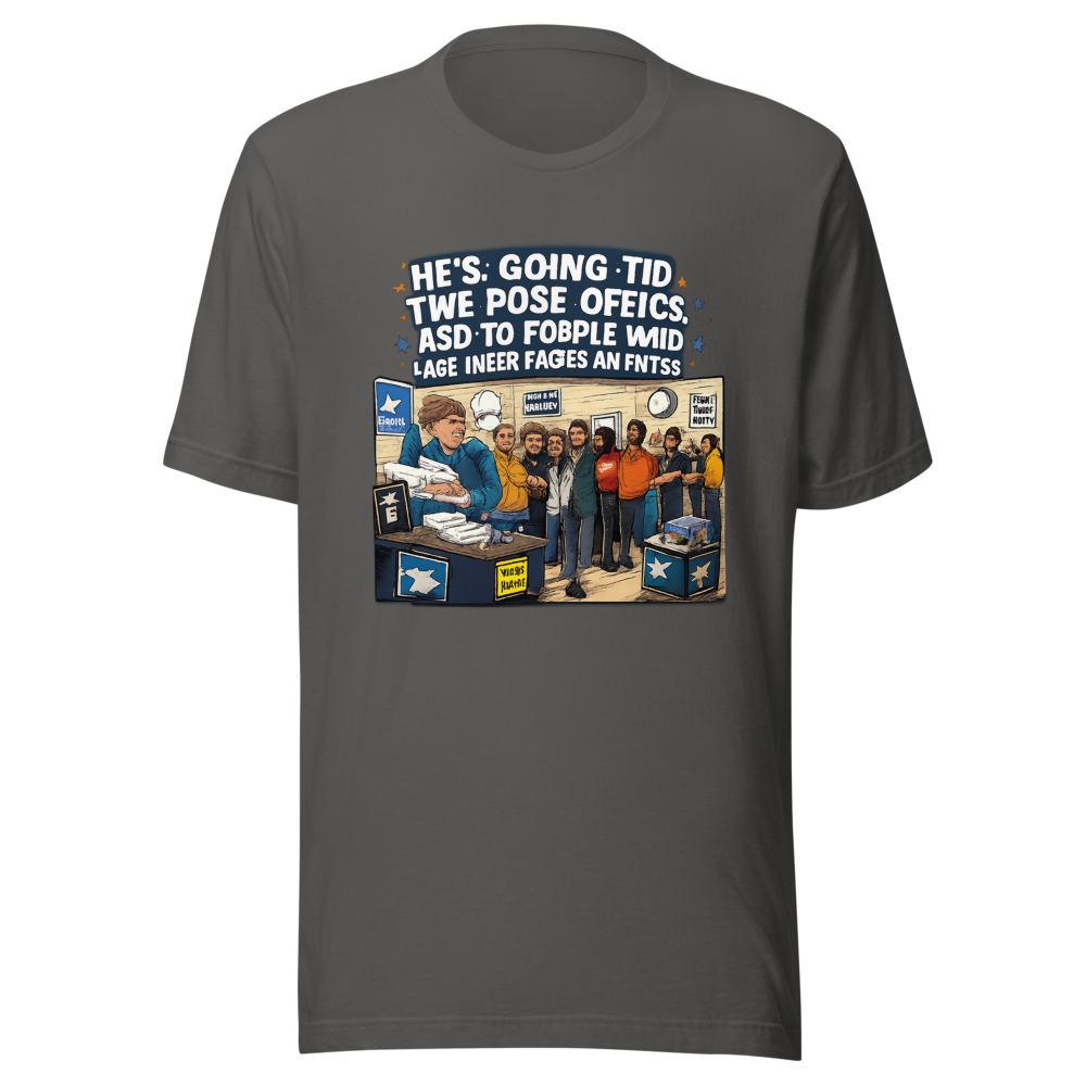 Post Office Line Meme T-Shirt - Image 11