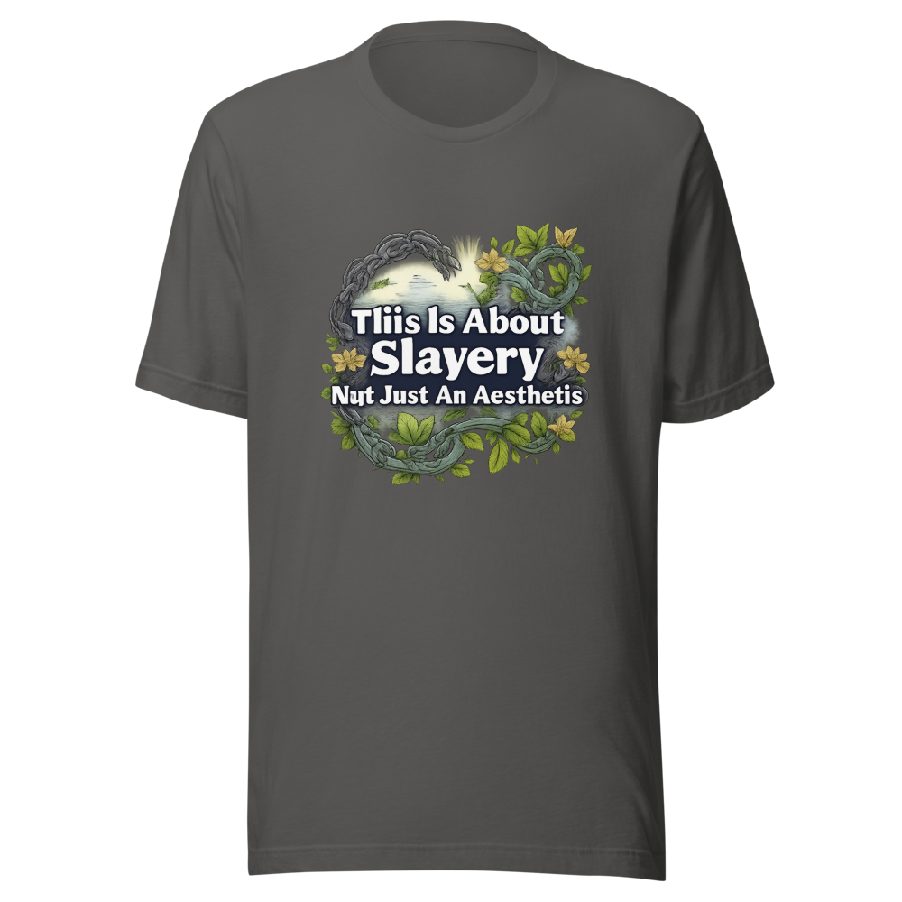Slavery Not Aesthetic Quote Tee - Image 11