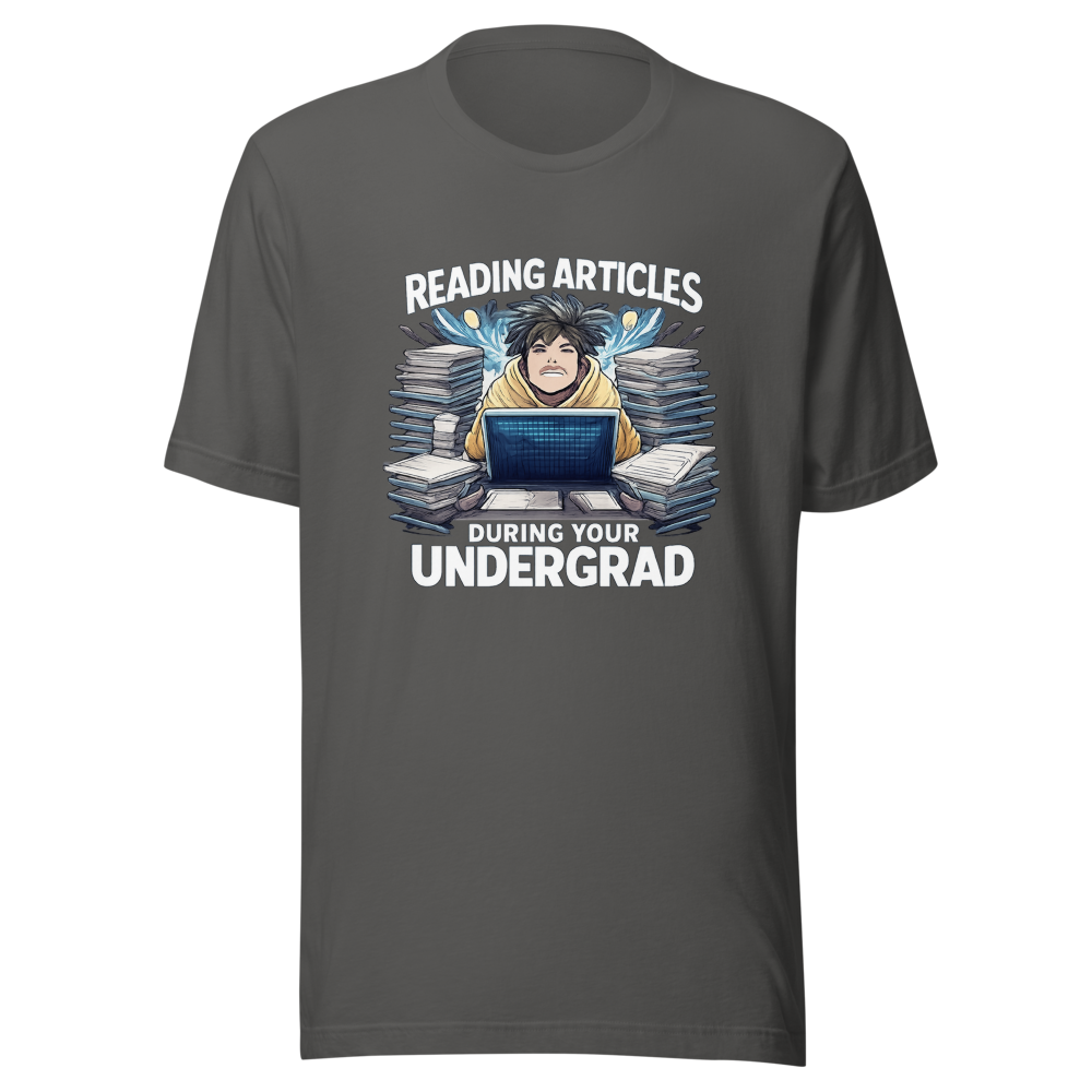 Undergrad Reading Life Funny College Student T-Shirt - Image 11