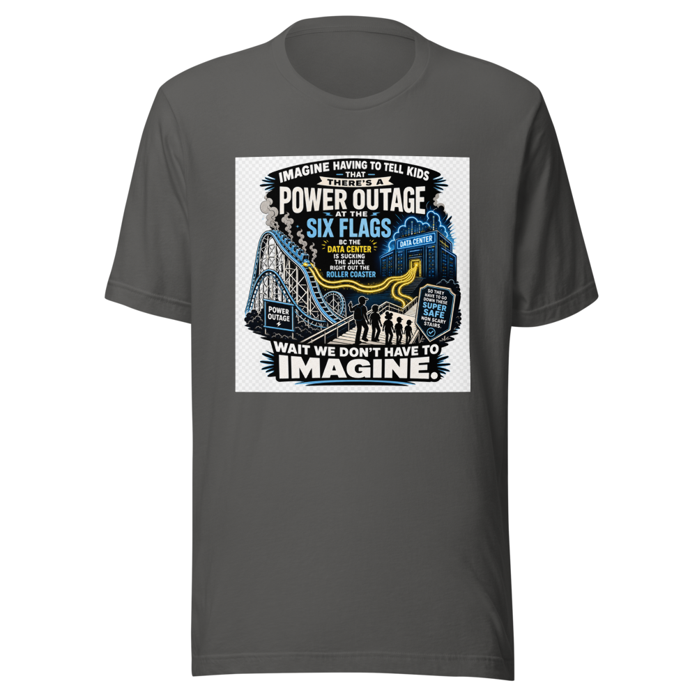 Data Center Power Outage Six Flags Tee - Image 11