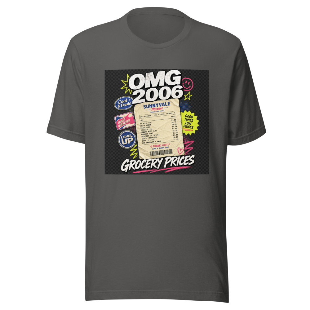 OMG Grocery Receipt 2006 T-Shirt - Image 11