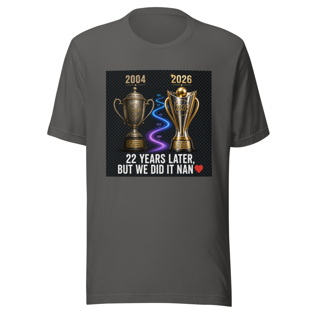 22 Year Journey Champions Trophy T-Shirt - Image 11