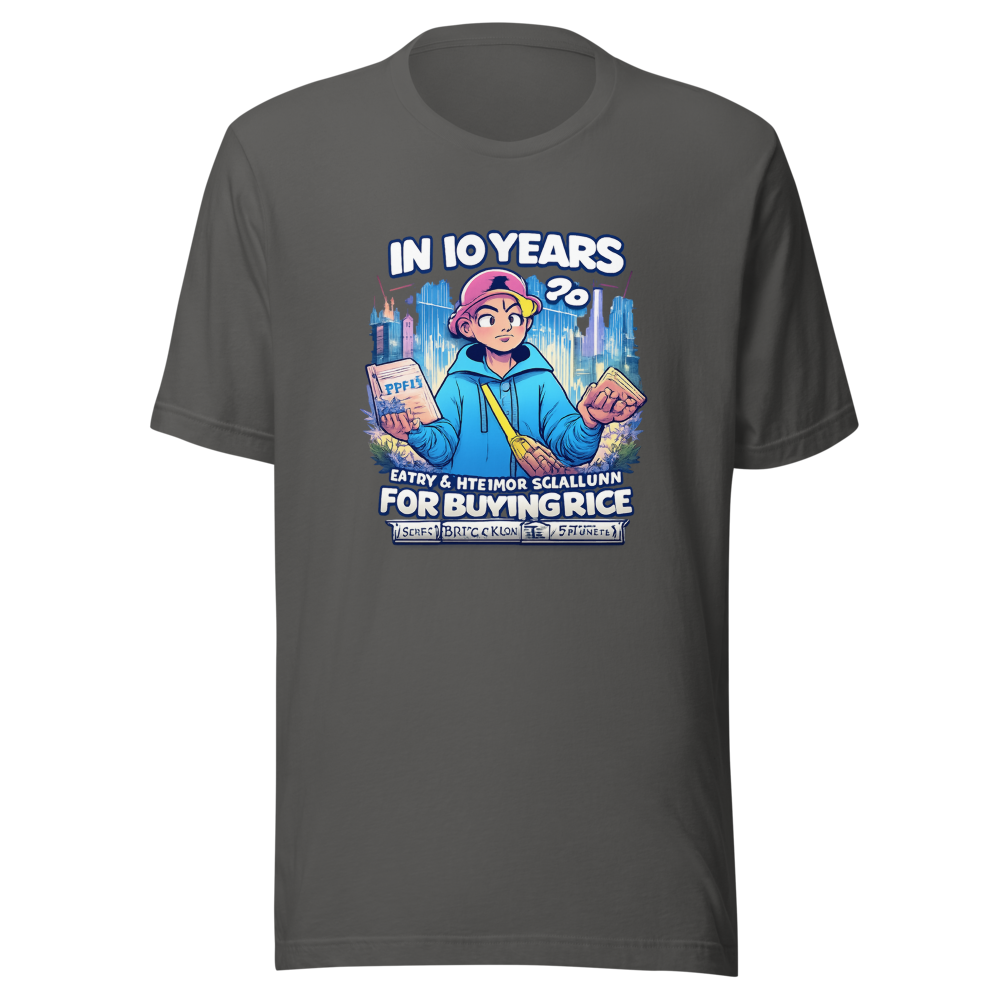 Gen Alpha Rice vs. Sawdust Future Meme T-Shirt - Image 11