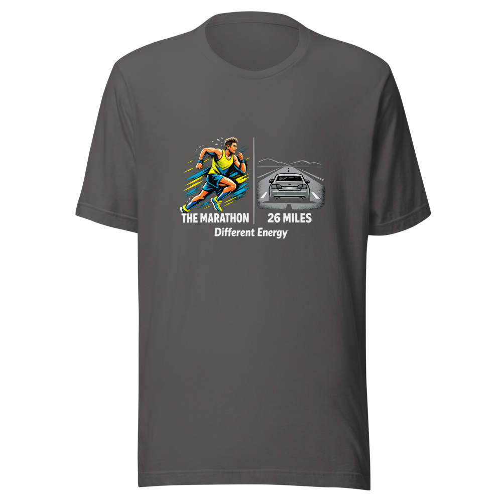 Marathon Runner vs. Driver T-Shirt - Image 11