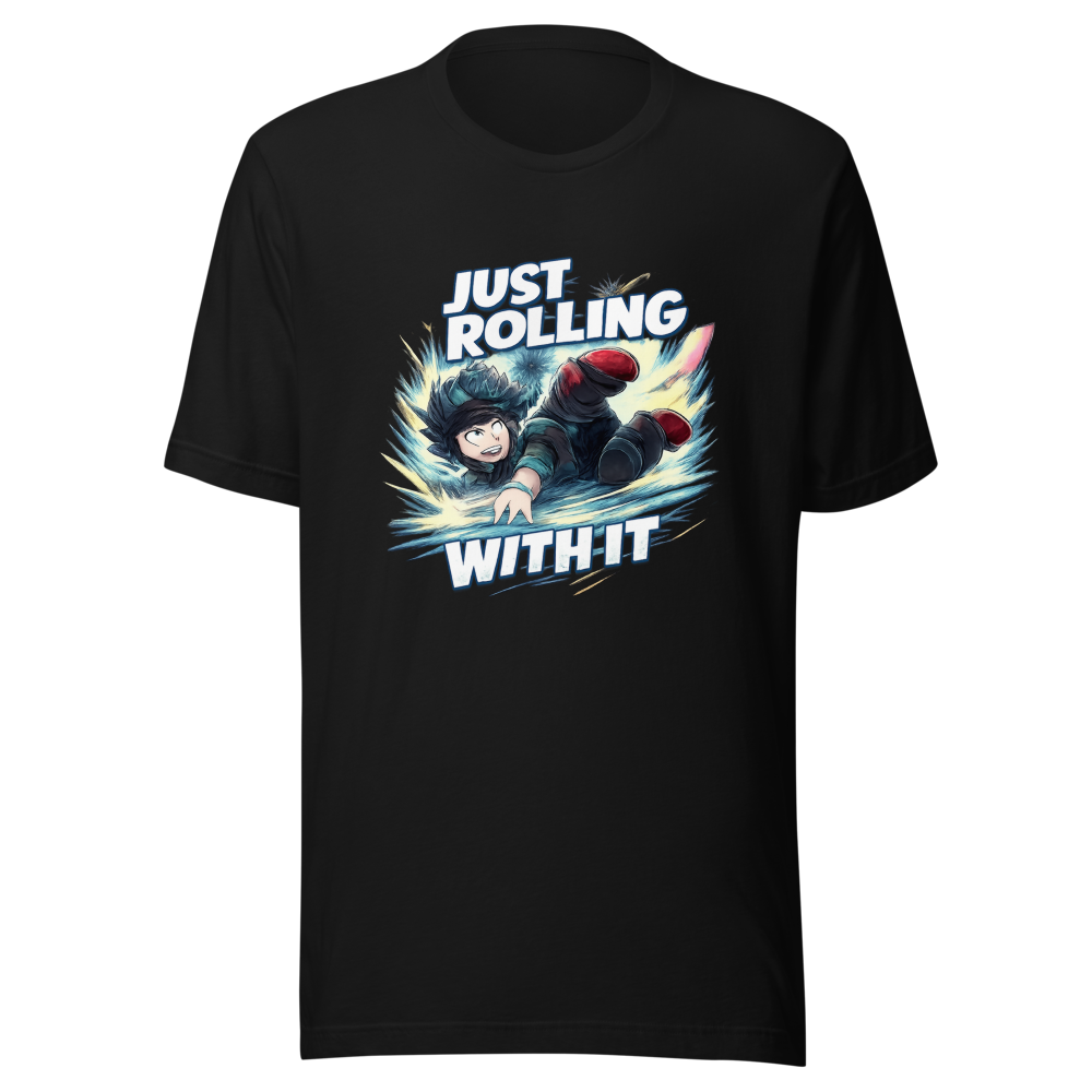 Deku Rolling With It MHA Anime T-Shirt - Image 2