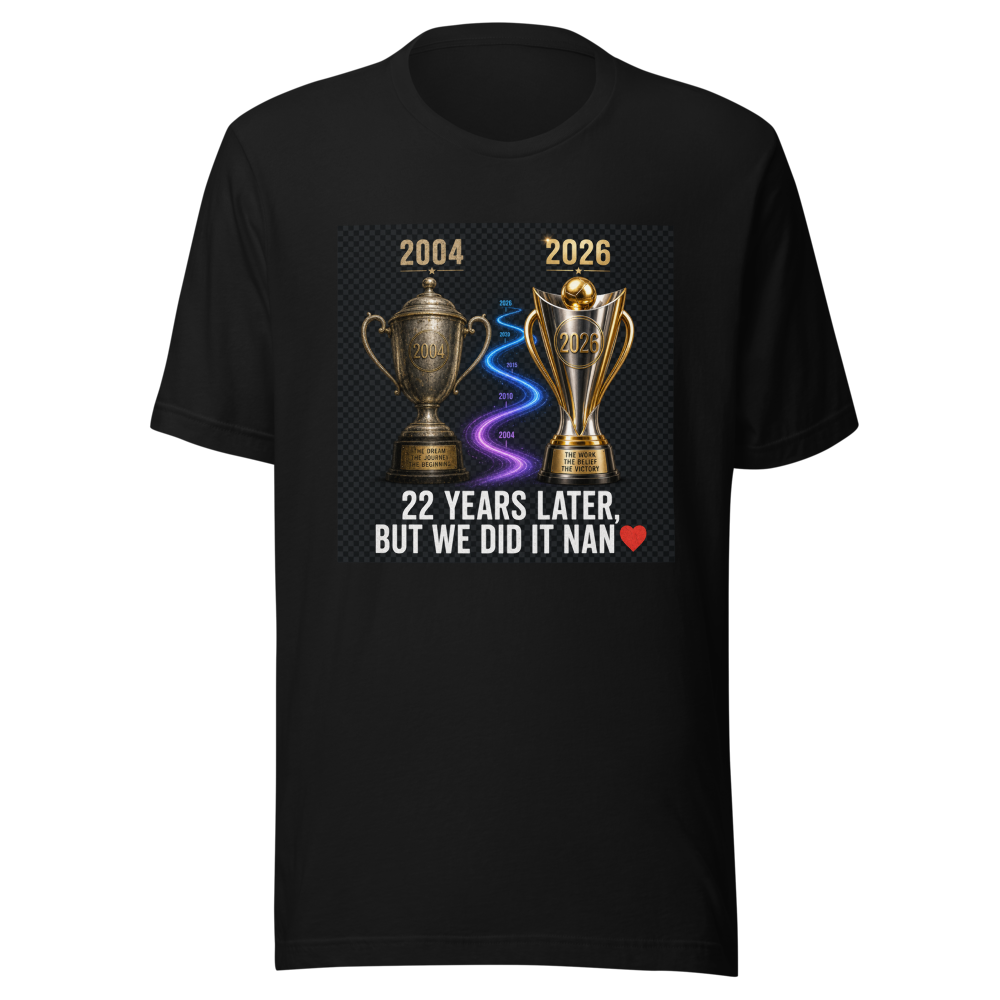 22 Year Journey Champions Trophy T-Shirt - Image 2