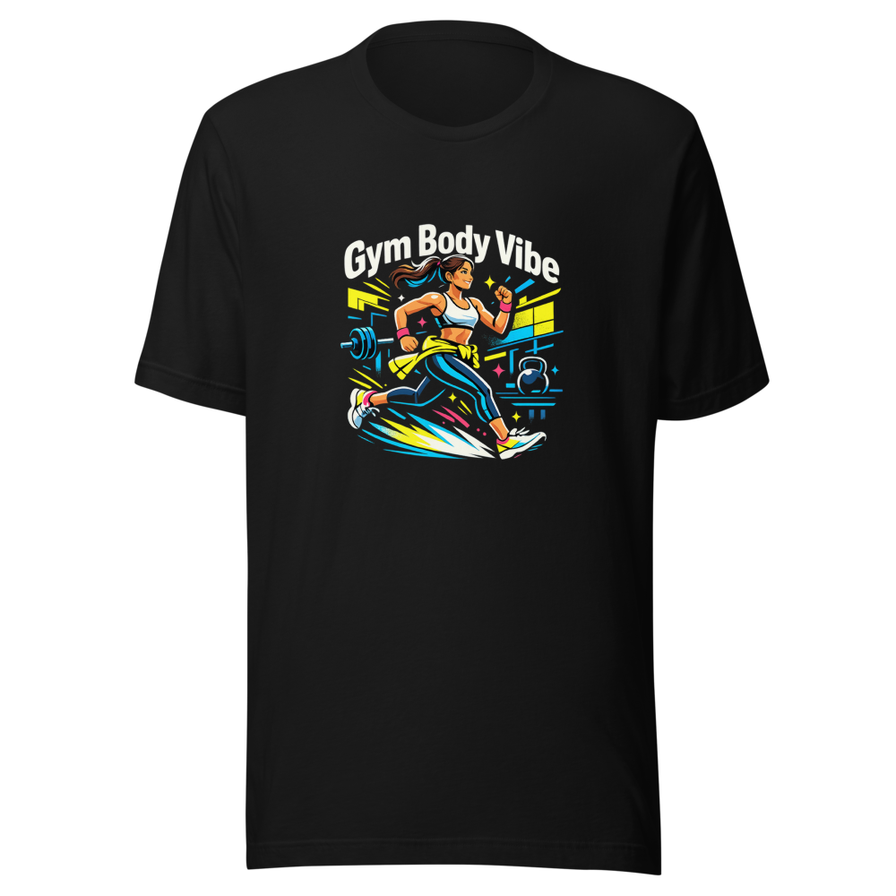 Gym Body Vibe Aesthetic T-Shirt - Image 2