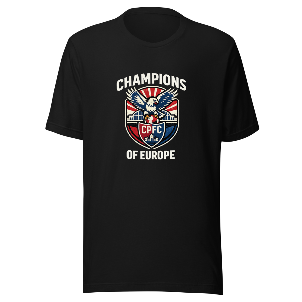 Crystal Palace Champions of Europe Retro Tee - Image 2