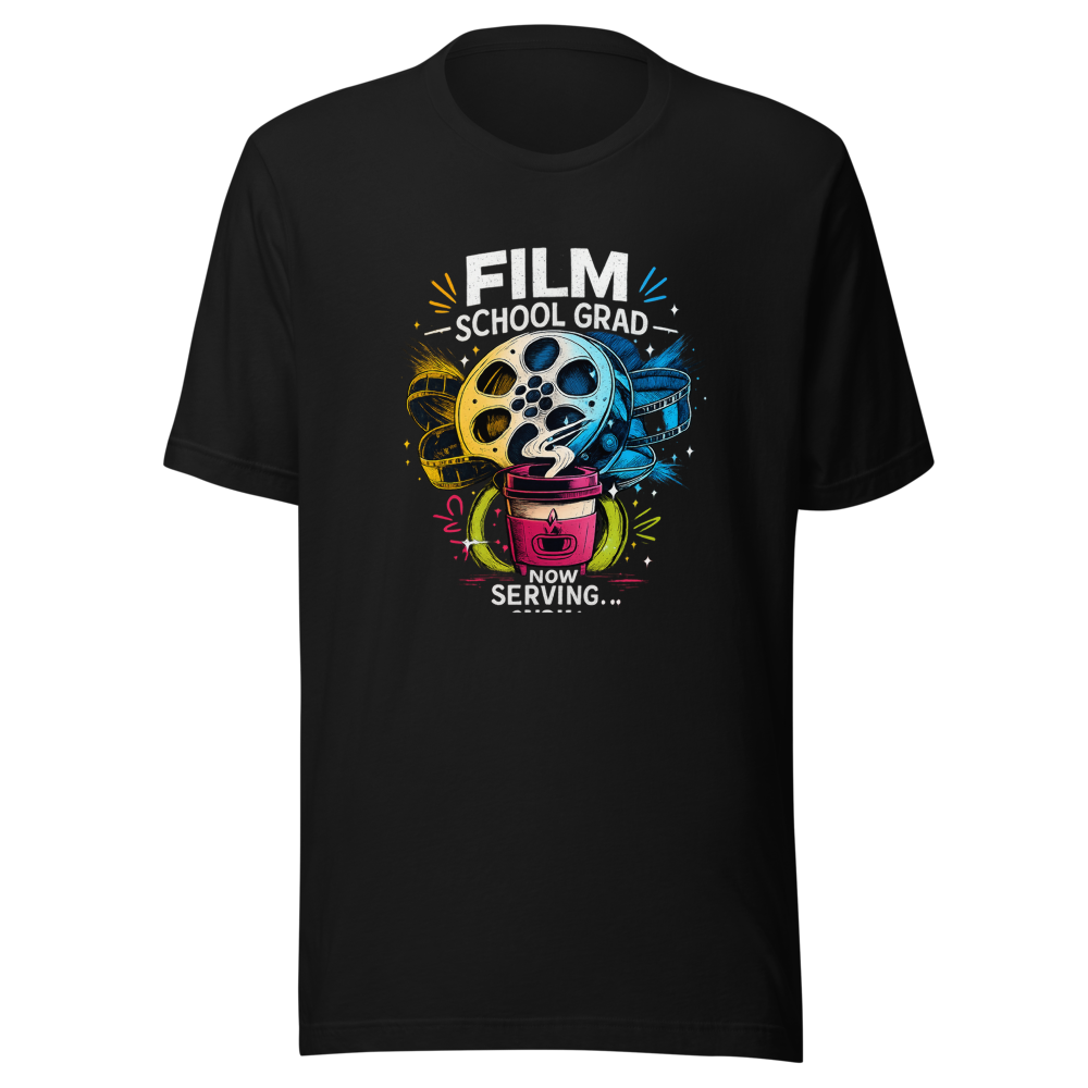 Film School Grad Barista Life T-Shirt - Image 2