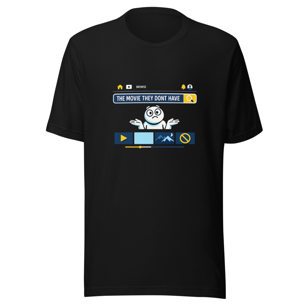 Netflix Search Struggle Is Real Funny T-Shirt - Image 2