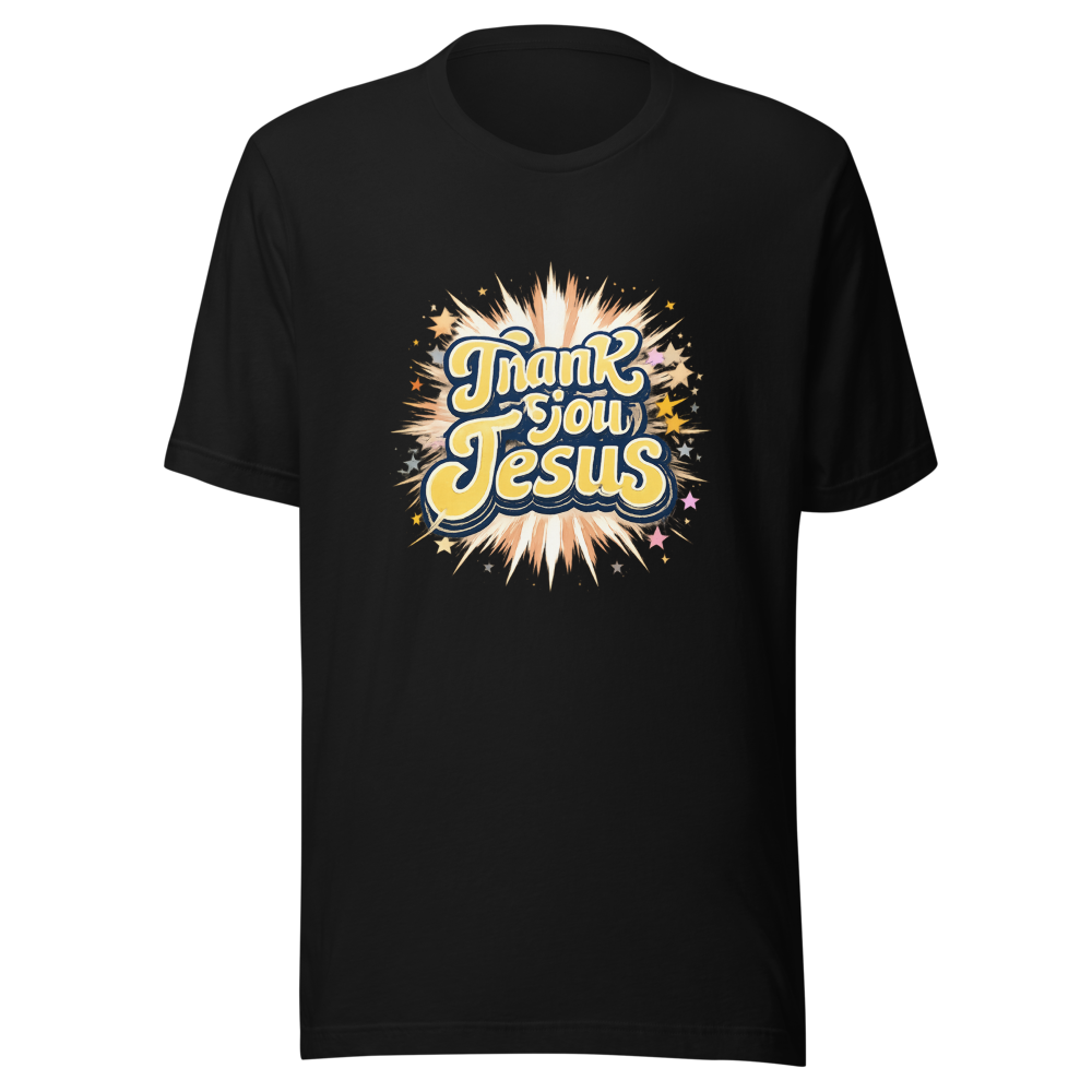 Thank You Jesus Retro Graphic Tee - Image 2