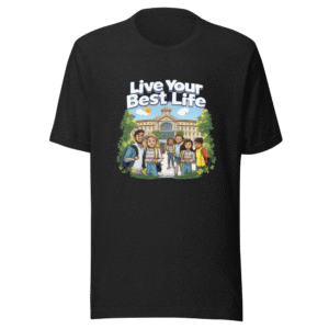 Live Your Best Life Community College Vibes Tee