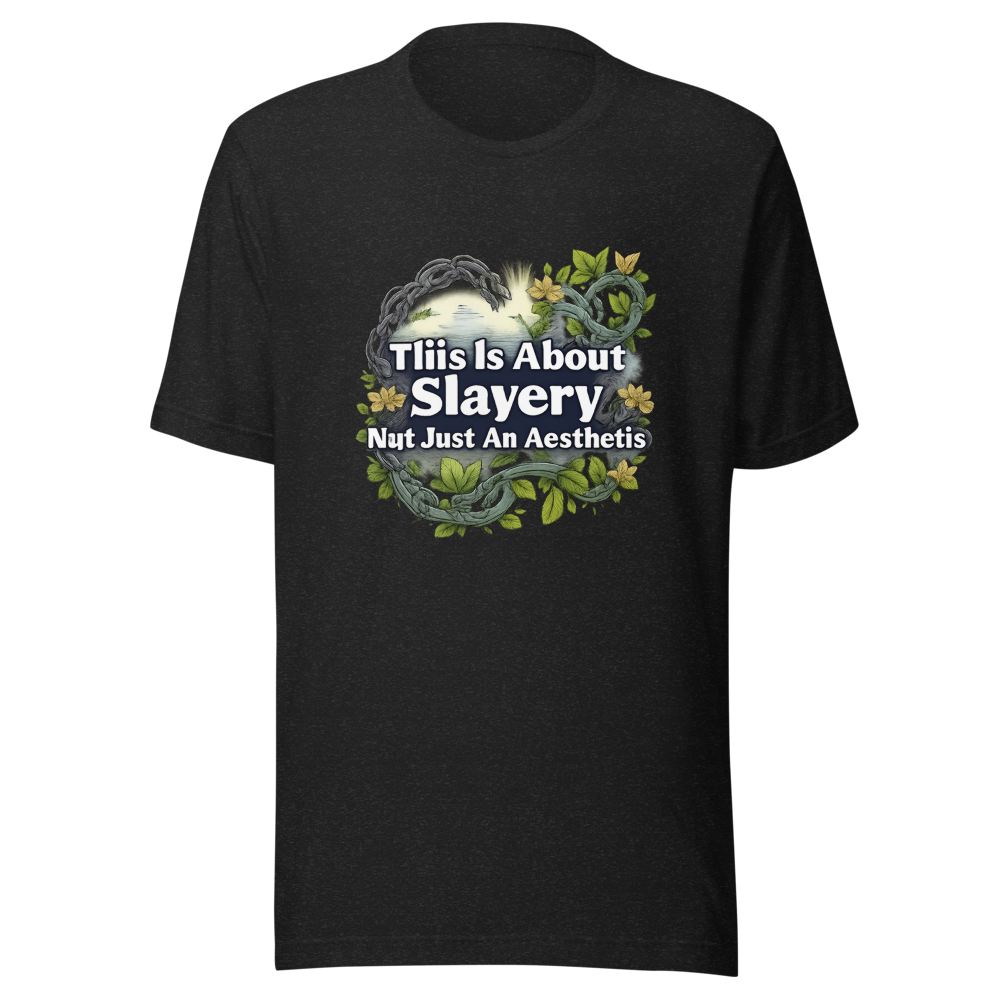 Slavery Not Aesthetic Quote Tee