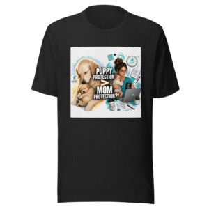Puppy Love vs. Corporate Mom Guilt T-Shirt
