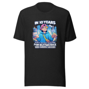 Gen Alpha Rice vs. Sawdust Future Meme T-Shirt