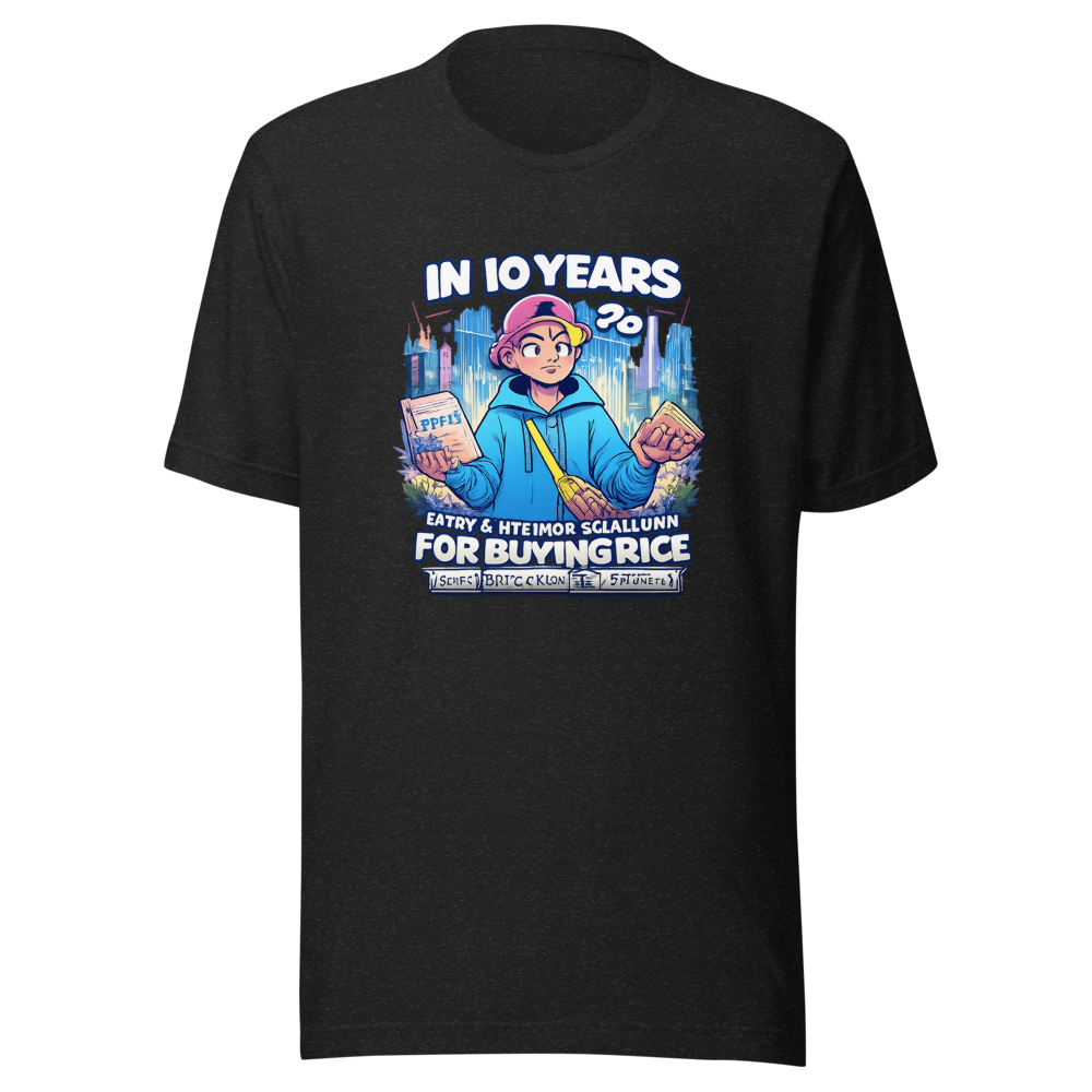 Gen Alpha Rice vs. Sawdust Future Meme T-Shirt