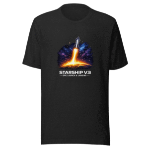 SpaceX Starship V3 Epic Launch Landing Goal for Humanity Tee