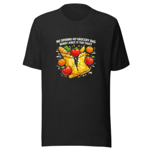 Grocery Bag Burst Funny Meme T-Shirt