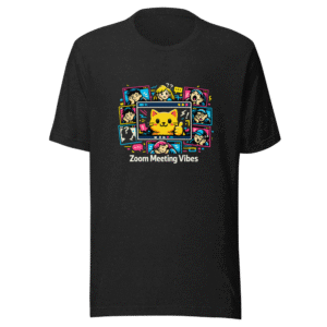 Zoom Meeting Vibes Funny Meme T-Shirt