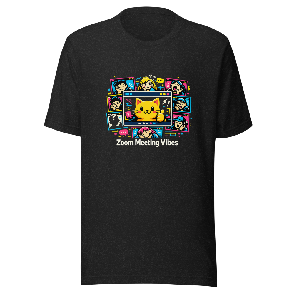 Zoom Meeting Vibes Funny Meme T-Shirt
