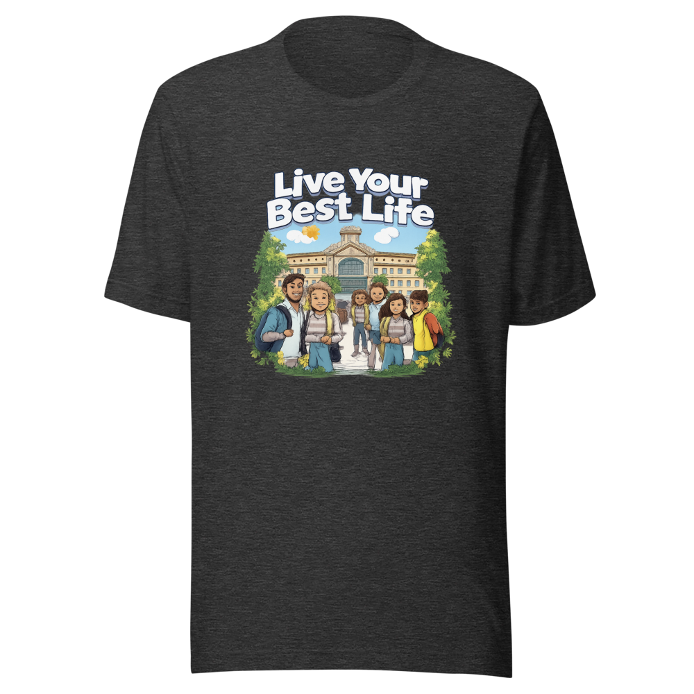 Live Your Best Life Community College Vibes Tee - Image 9