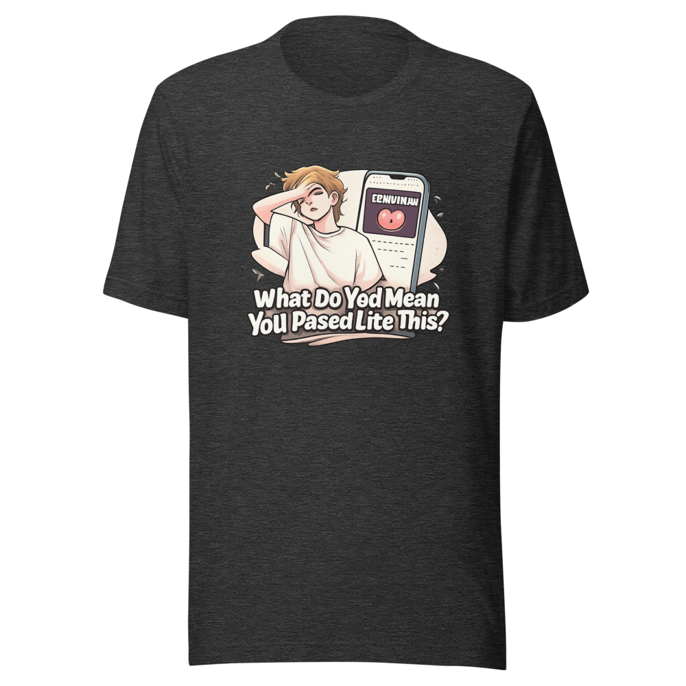 Funny YouTube Breakup Thumbnail T-Shirt - Image 9