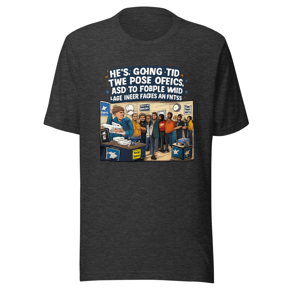 Post Office Line Meme T-Shirt - Image 9