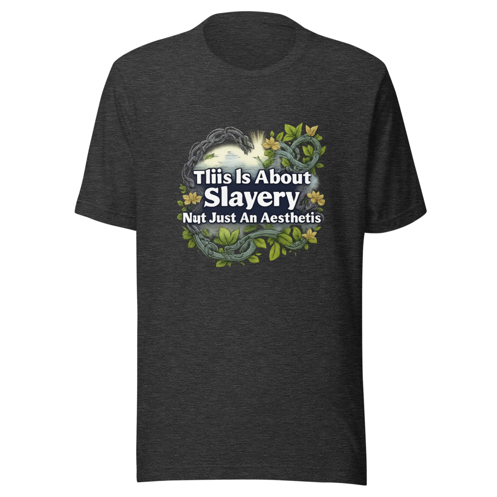 Slavery Not Aesthetic Quote Tee - Image 9
