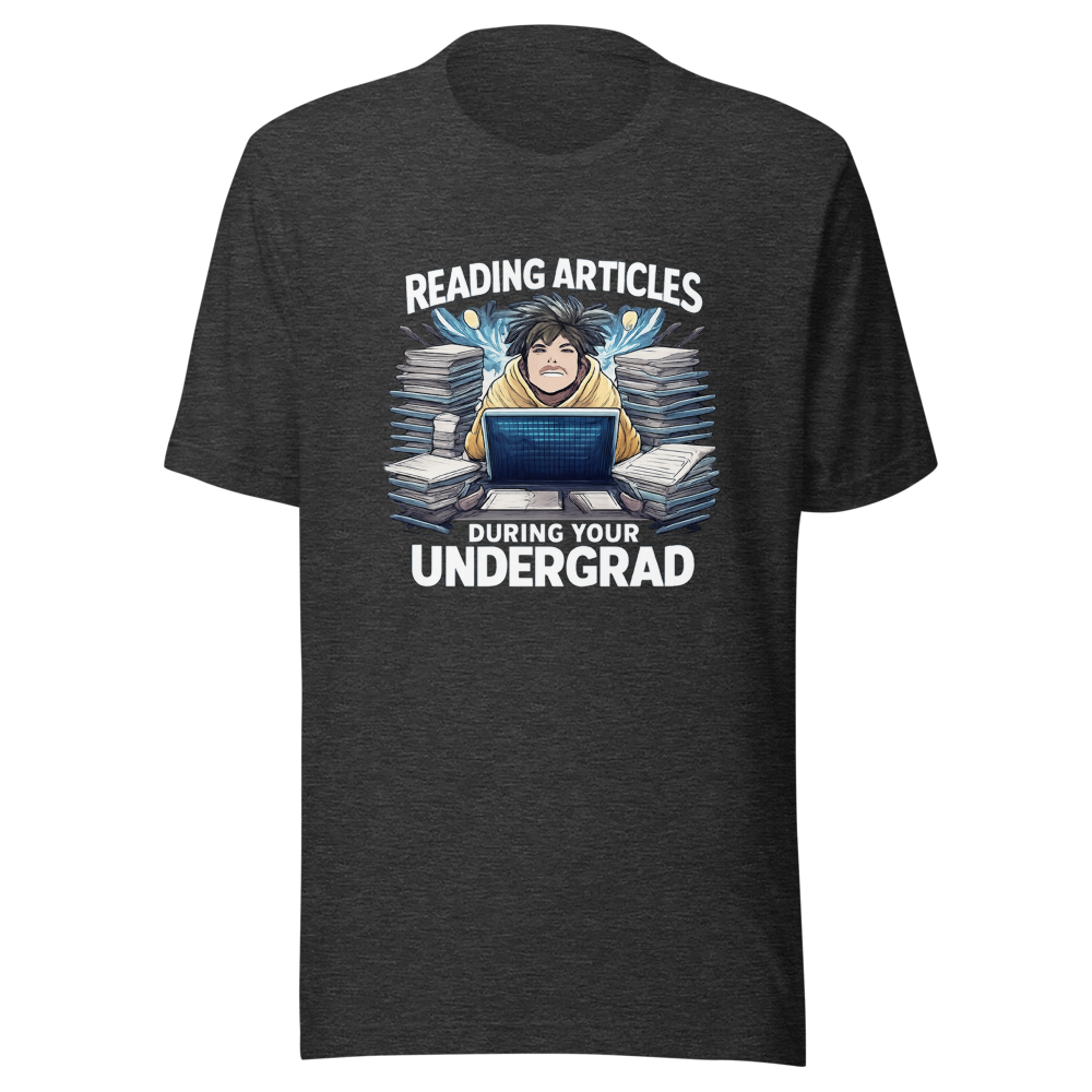 Undergrad Reading Life Funny College Student T-Shirt - Image 9